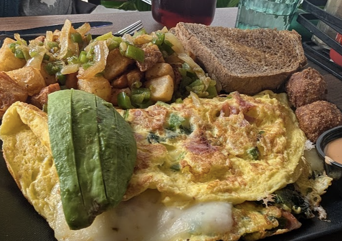The Nook signature dishes Three Egg OmeletteClassic BenedictMexican Style Egg Benedict